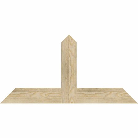 Ekena Millwork Portland Rough Sawn Timber Gable Bracket, Douglas Fir, 36"W x 18"H x 2"D x 4"F, 12/12 Pitch GBW036X18X0204POR00RDF